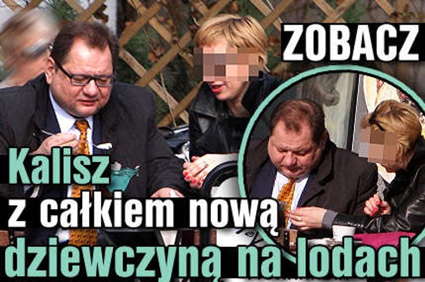 Kalisz z nową dziewczyną! Na lodach