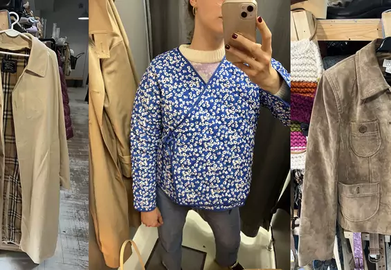 Moje zdobycze na wiosnę z lumpeksu: trencz Burberry i Levi'sy 501