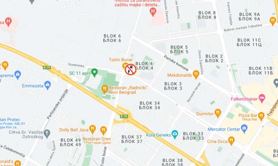 Stajalište "Studentski grad"