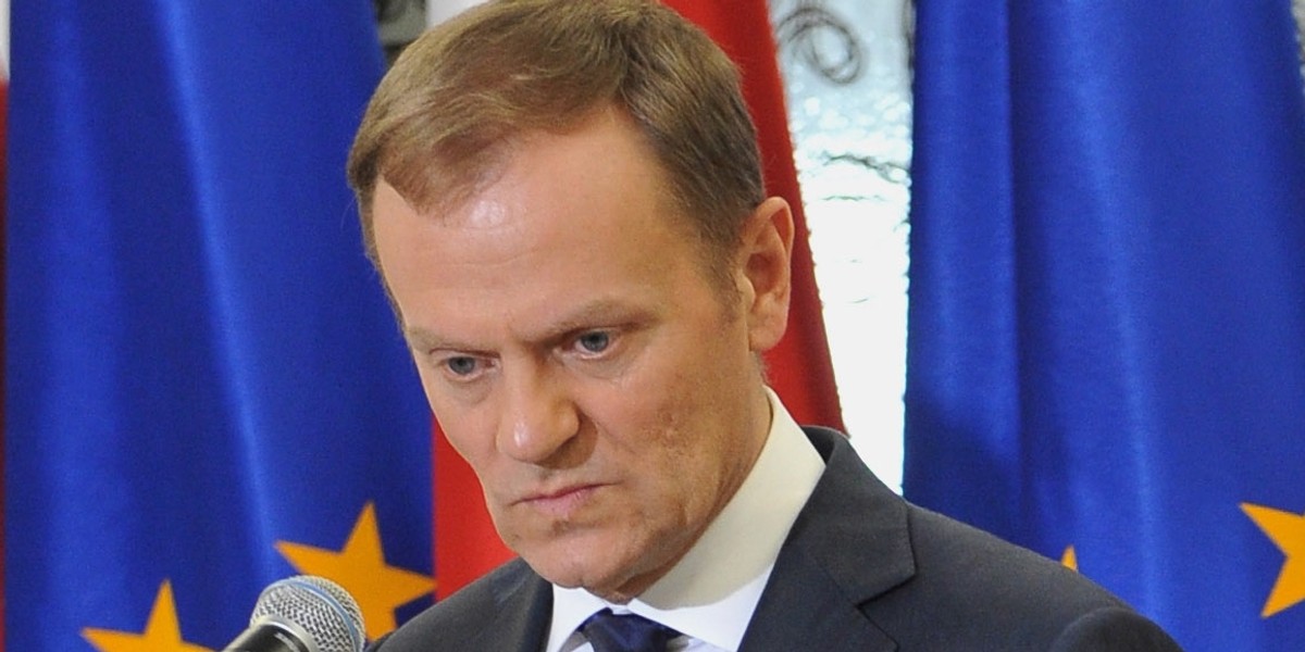 Donald Tusk na konferencji prasowej