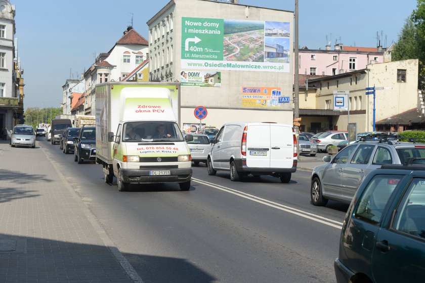 Korki na ul. Średzkiej