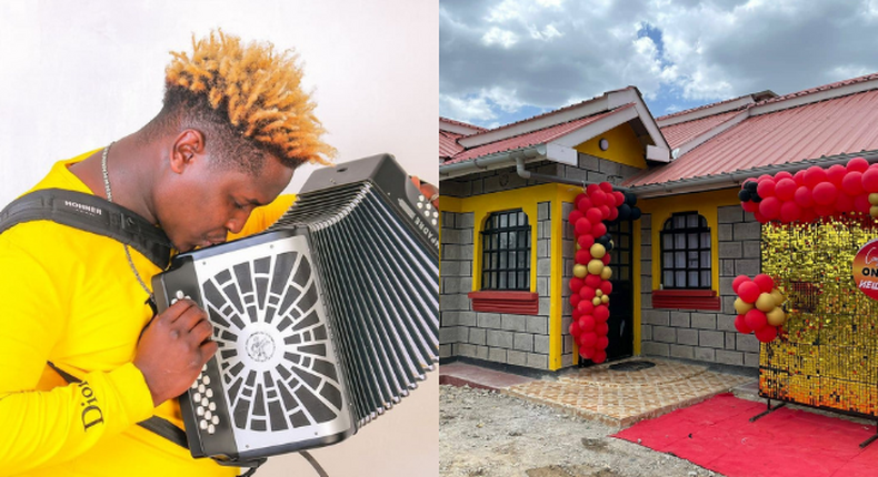 Kikuyu singer gifts parents fully-furnished modern house on Valentine’s Day [Photos]