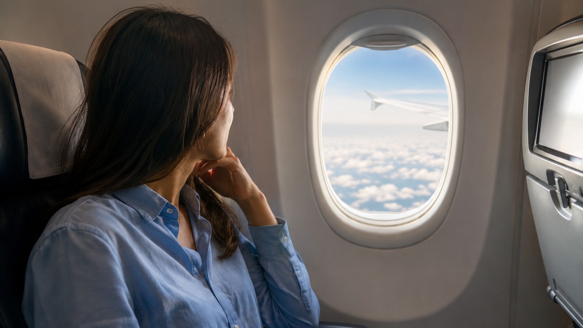 Putnica u avionu