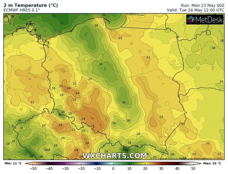 Temperatura będzie zróżnicowana