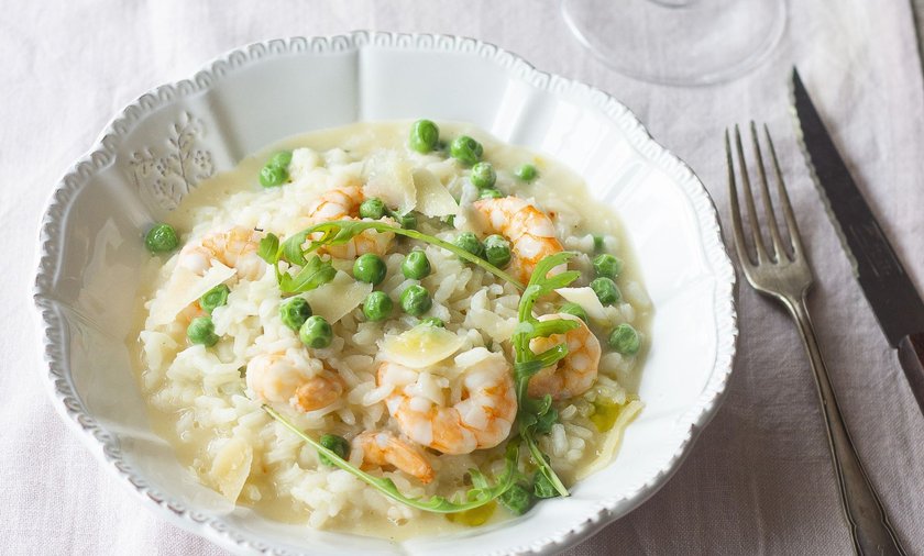 Risotto z krewetkami