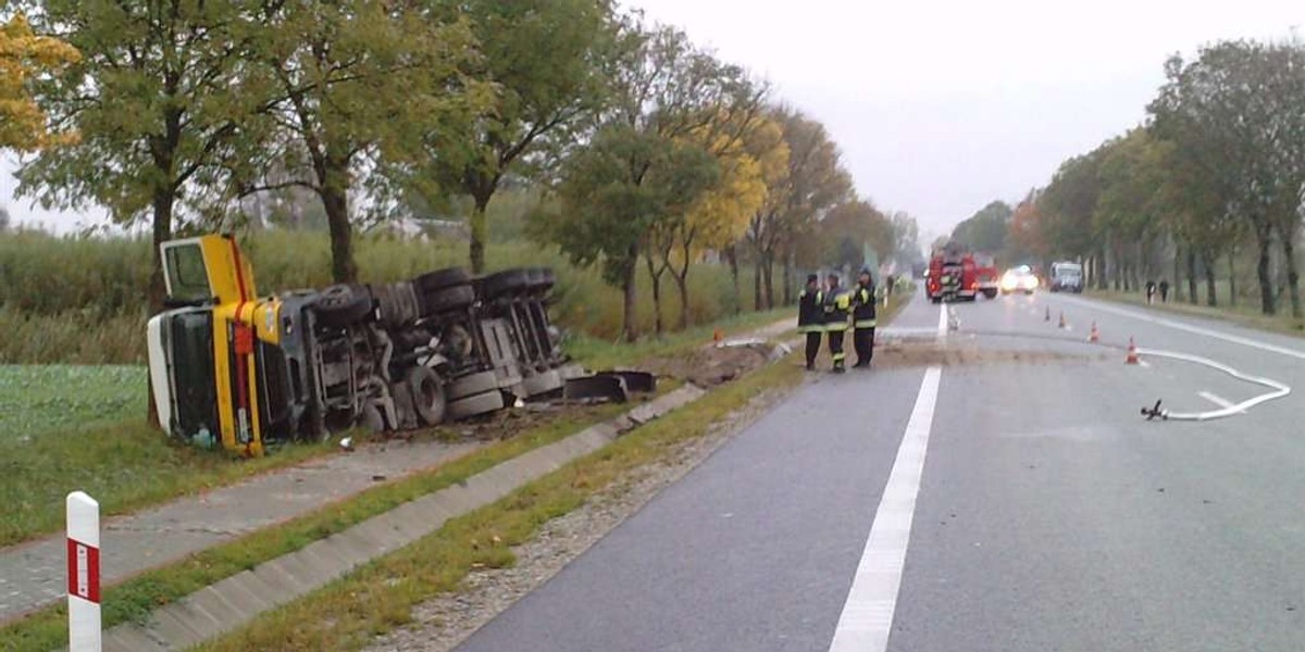 "7" nadal zablokowana przez cysternę z gazem