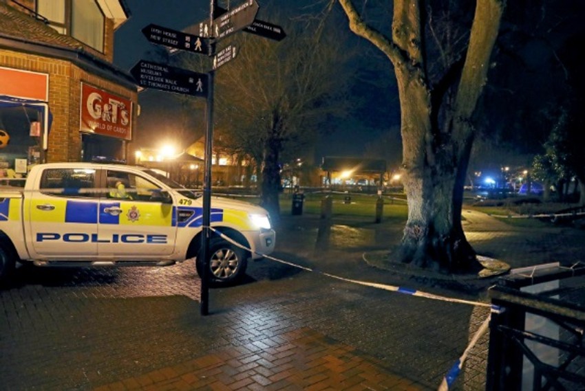 Policija na mestu incidenta u Salisberiju, gde su otrovani Skripal i njegova ćerka