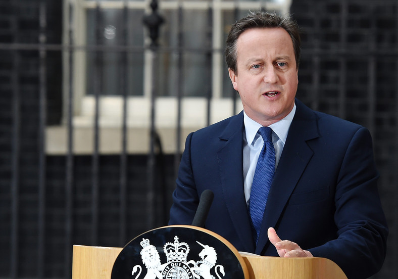 David Cameron w czasie swojego ostatniego wystąpienia jako premier w 2016 r.
