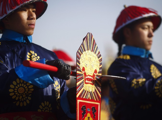 Uroczystości rozpoczęcia Roku Smoka w Świątyni Ziemi w Pekinie