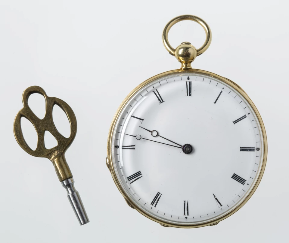 Patek&amp;Cie, zegarek z kluczykiem, po 1854, fot. MNK