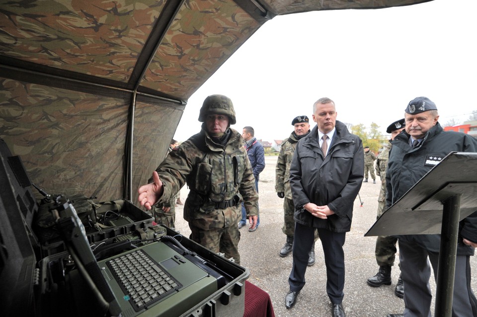 SIEDLCE MON TOMASZ SIEMONIAK SPOTKANIE Z ŻOŁNIERZAMI (Tomasz Siemoniak, Lech Majewski)