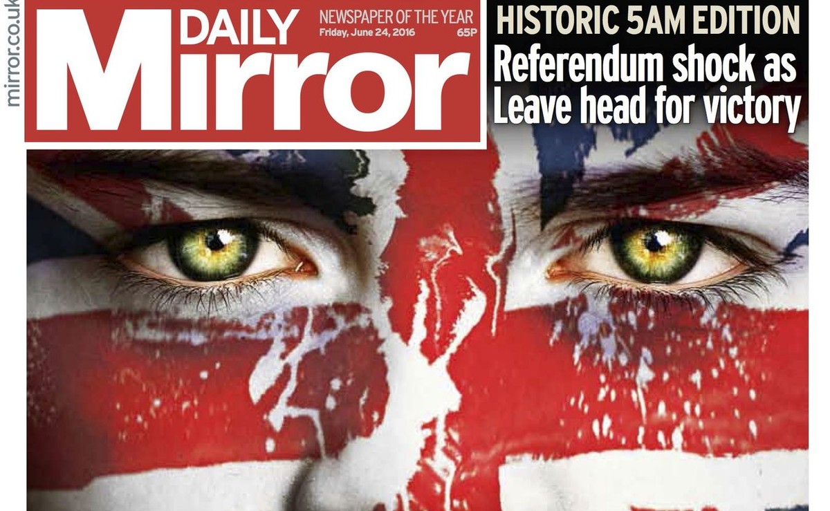 Okładka "Daily Mirror"