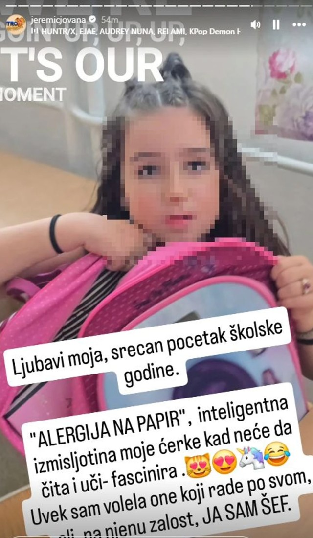 Jovana Jeremić pokazala ćerkicu 1. septembra
