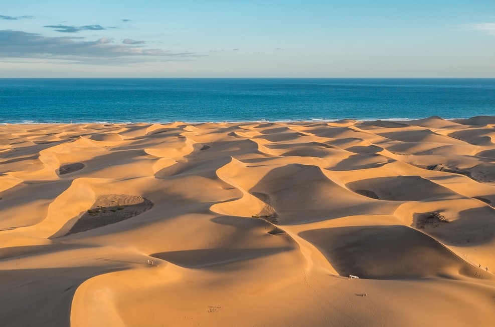 Piesočné duny pláže Maspalomas, Gran Canaria