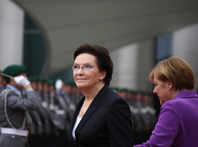 Ewa Kopacz i Angela Merkel podzas pierwszej wizyty polskiej premier w Berlinie