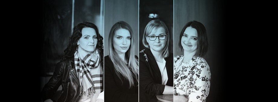 Różnorodność w BASF Polska. Od lewej: Andżelika Glama, Emilia Siwiec, Joanna Połeć, Anna Denert-Leszcz 