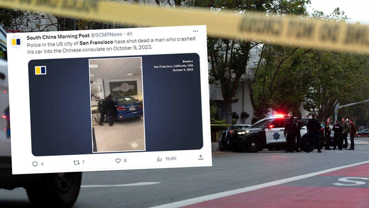 Rozpędzonym autem wjechał do konsulatu w San Francisco. Zaczął strzelać
