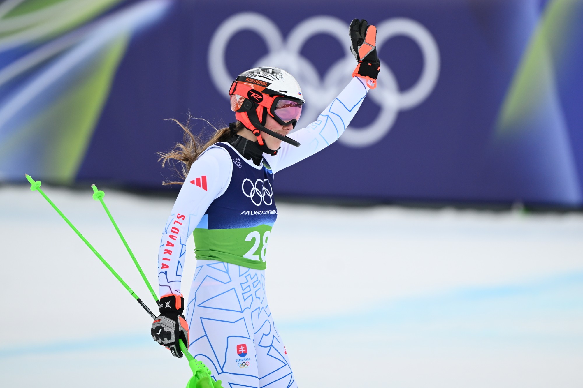 Slovenská lyžiarka Petra Vlhová na ZOH 2026.