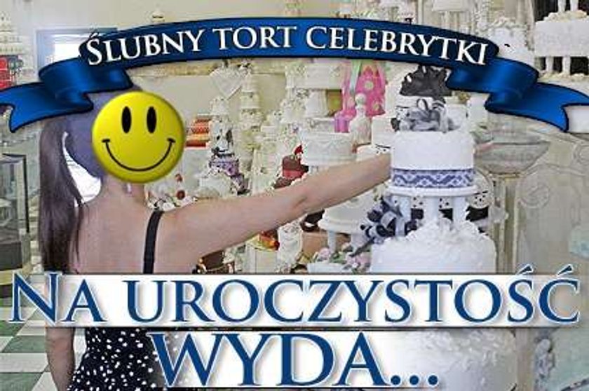 Ślubny tort celebrytki. Na uroczystość wyda...