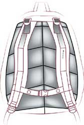 CLASSIC - System odpowiedni do niższych litraży. Zapewnia dobrą cyrkulację powietrza na plecach podczas umiarkowanego wysiłku.