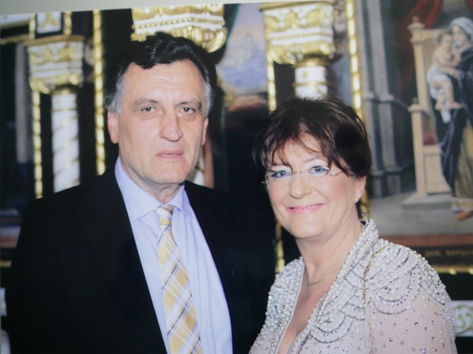 Prof. dr Nadežda Basara sa suprugom Branislavom Basarom