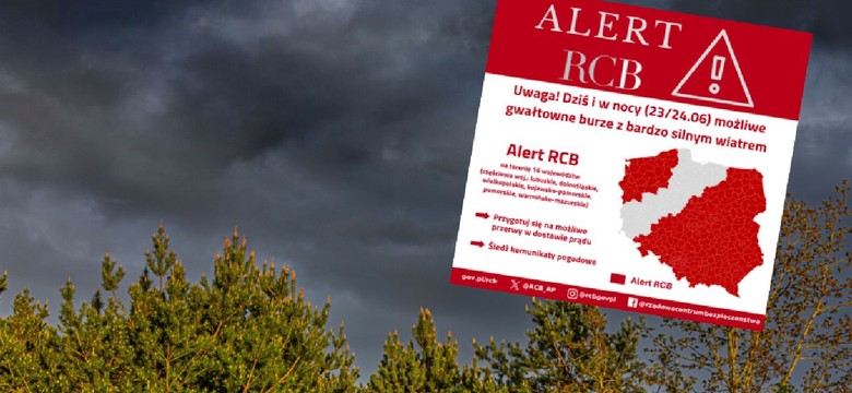 Pilny alert RCB. Pogodowy chaos nad Polską. "Przerwy w dostawie prądu"