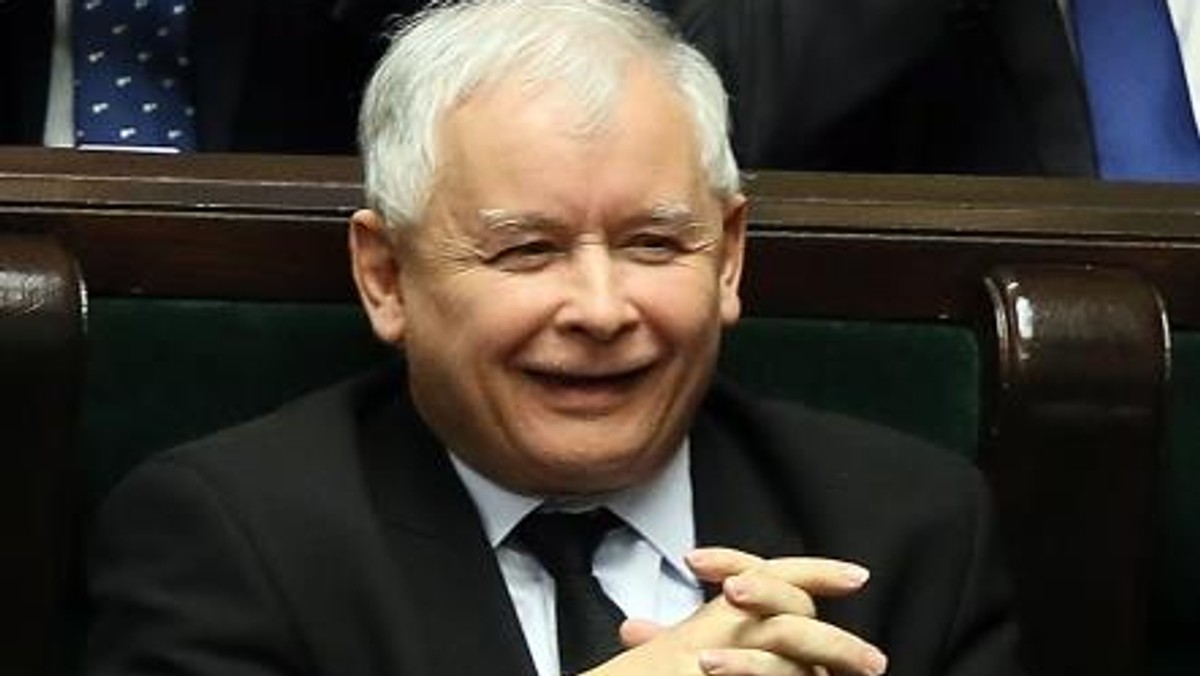 wicemarszałek Sejmu Ryszard Terlecki prezes PiS Jarosław Kaczyński i minister spraw wewnętrznych i administracji Mariusz Błaszczak