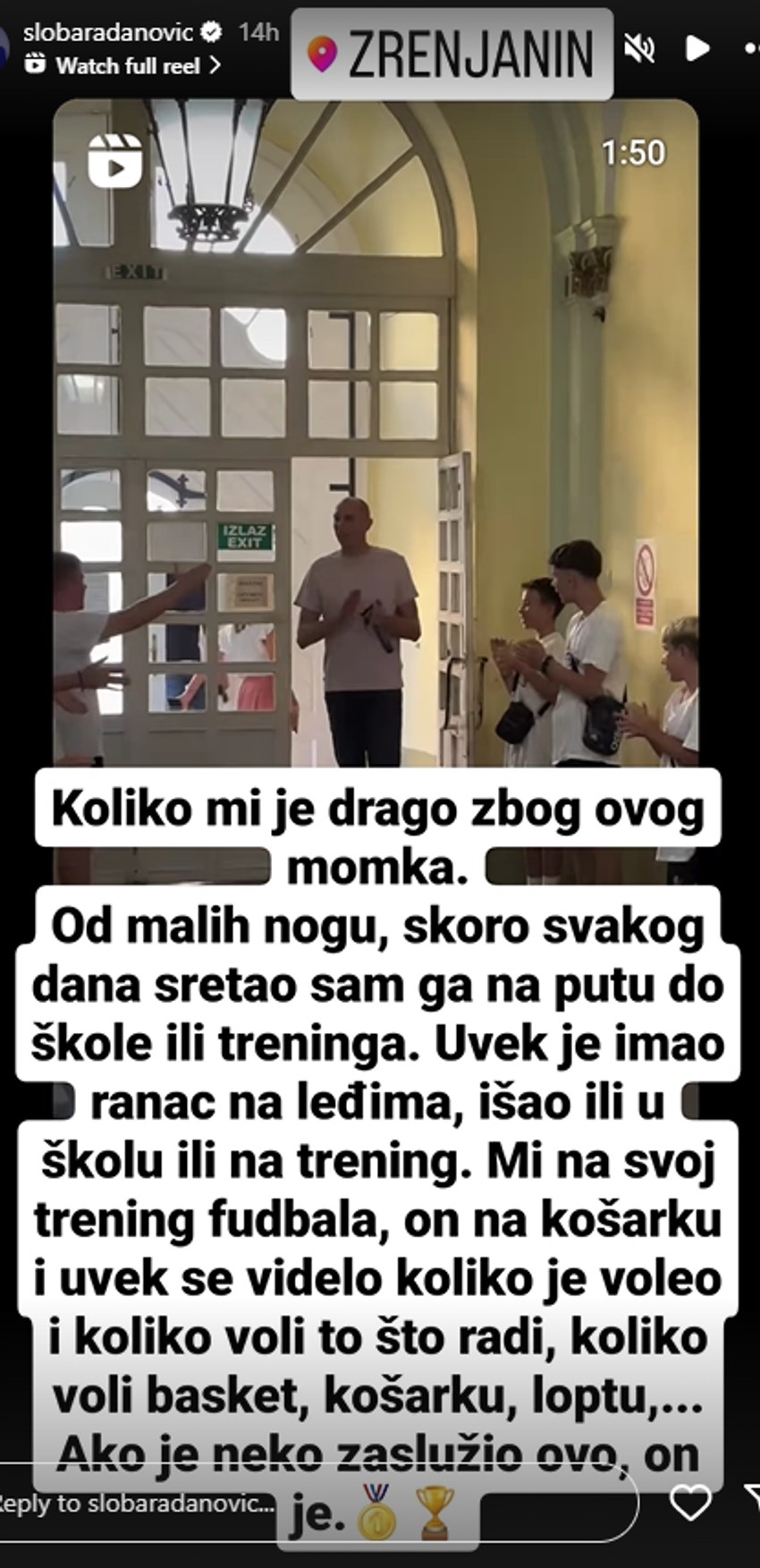 Sloba Radanović objava