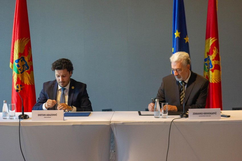 Dritan Abazović i Đorđe Krivokapić