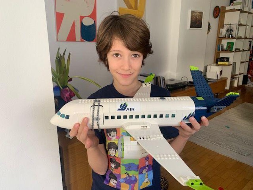 Vid sa avionom napravljenim od lego kocaka | Foto: Privatna arhiva
