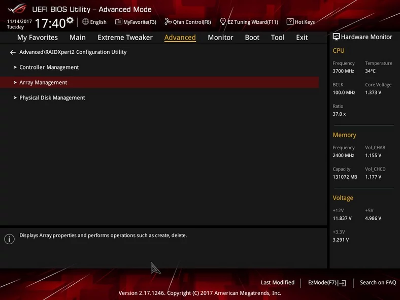AMD NVMe RAID0 – konfiguracja (kliknij, żeby powiększyć)
