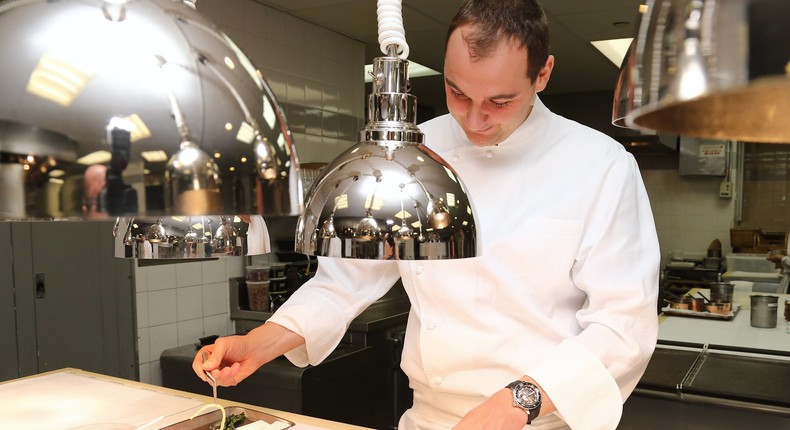 The meal follows recipes by chef Daniel Humm.