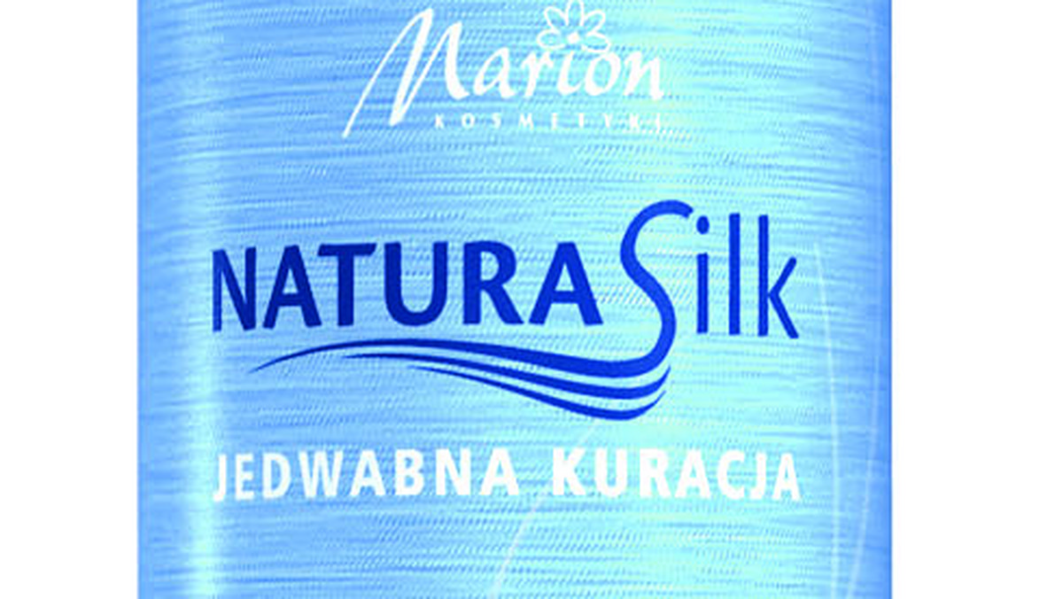 Nabłyszczacz z jedwabiem do włosów  NATURA Silk nadaje włosom zdrowy, lśniący wygląd.