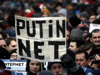 Marcowa demonstracja w Moskwie przeciwko Runetowi