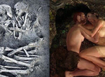 The sad tale of the skeletal lovers who died in each other's arms