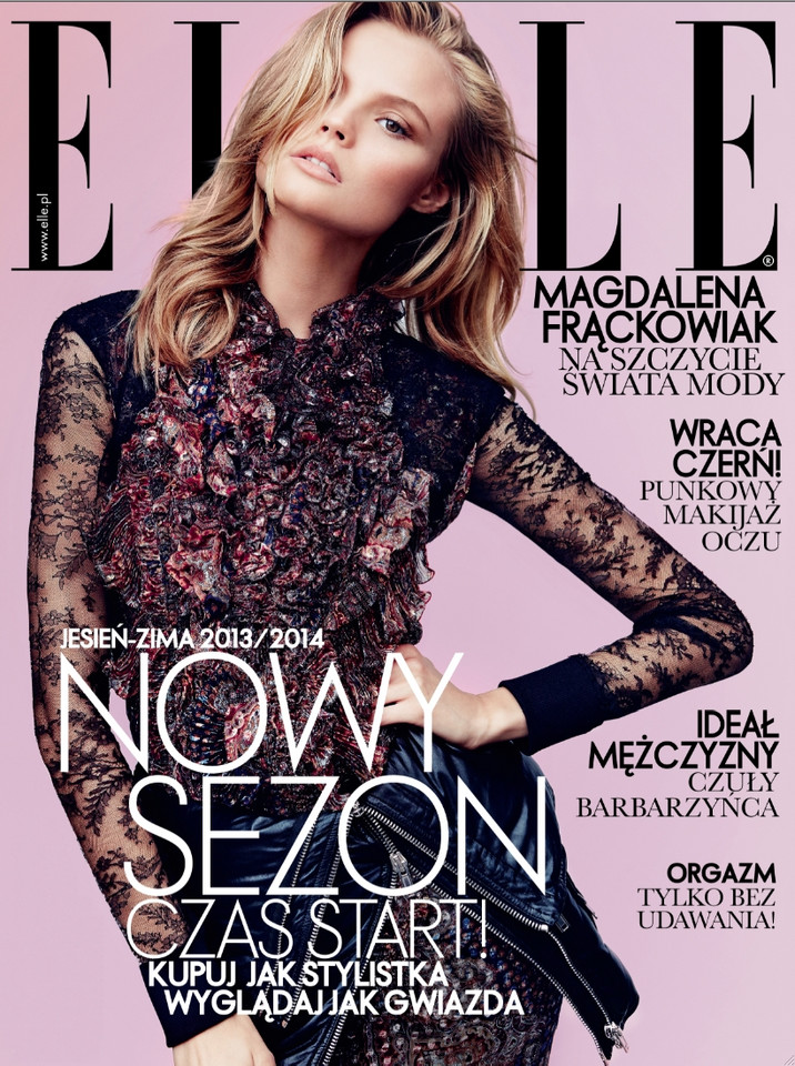 Magdalena Frąckowiak we wrześniowym numerze "ELLE"