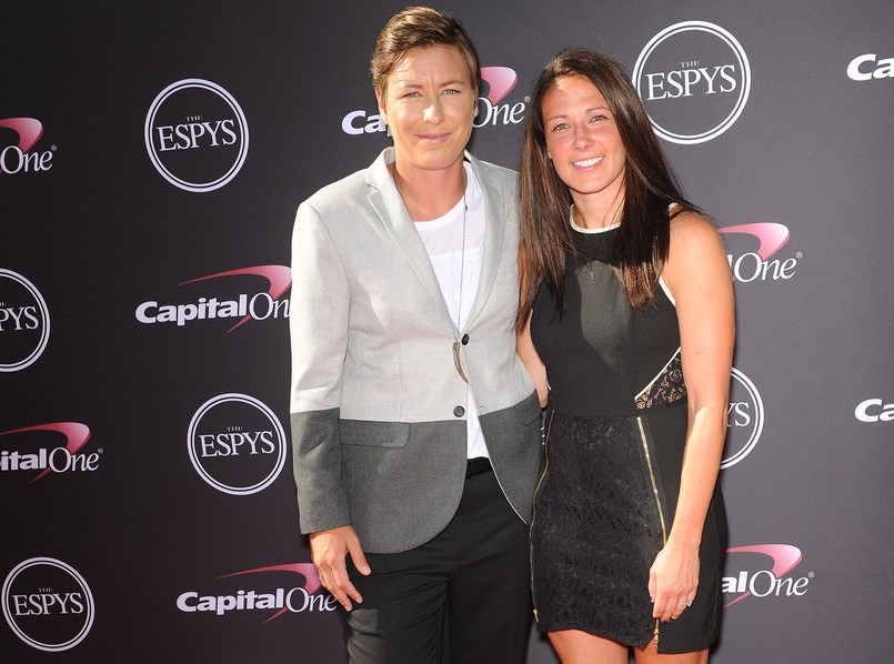 Abby Wambach (z lewej) ze swoją wybranką