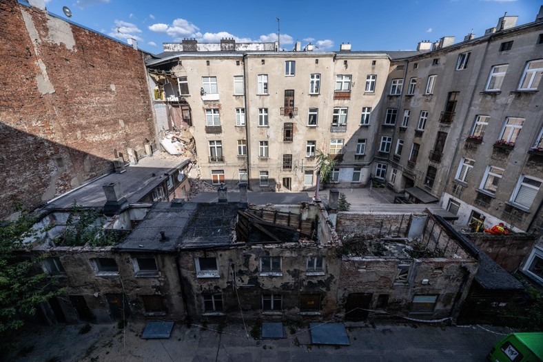 miejsce katastrofy budowlanej