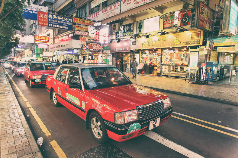 Hong Kong, taksówka