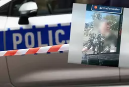 Szarżował na autobus w Katowicach. Uderzał głową w przednią szybę [WIDEO]