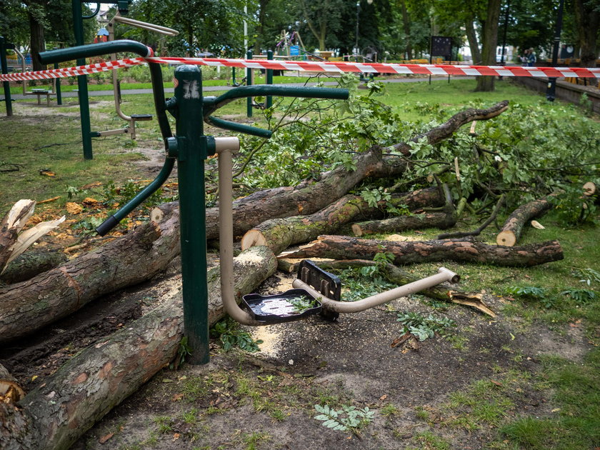 Niszczycielska burza w Aleksandrowie Łódzkim