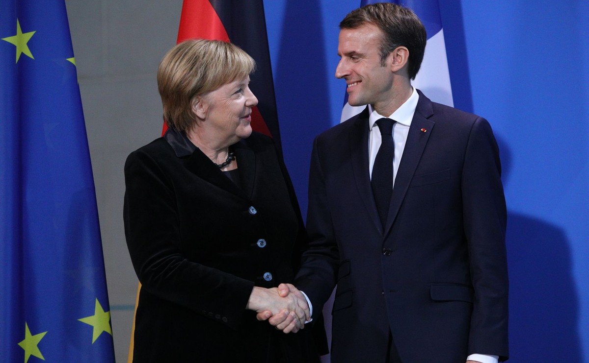 Angela Merkel i Emmanuel Macron