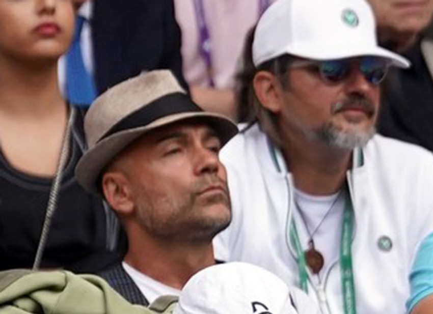 Timarov u loži Novaka Đokovića na finalu Vimbldona