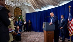 Donald Trump grozi wiceprezydentce Wenezueli i mówi o aneksji Grenlandii