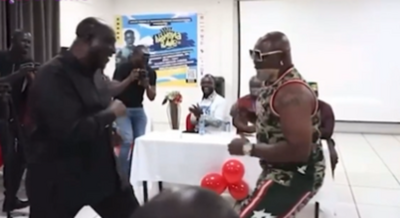 Video: Alan Kyerematen takes on Bukom Banku in funny sparring session