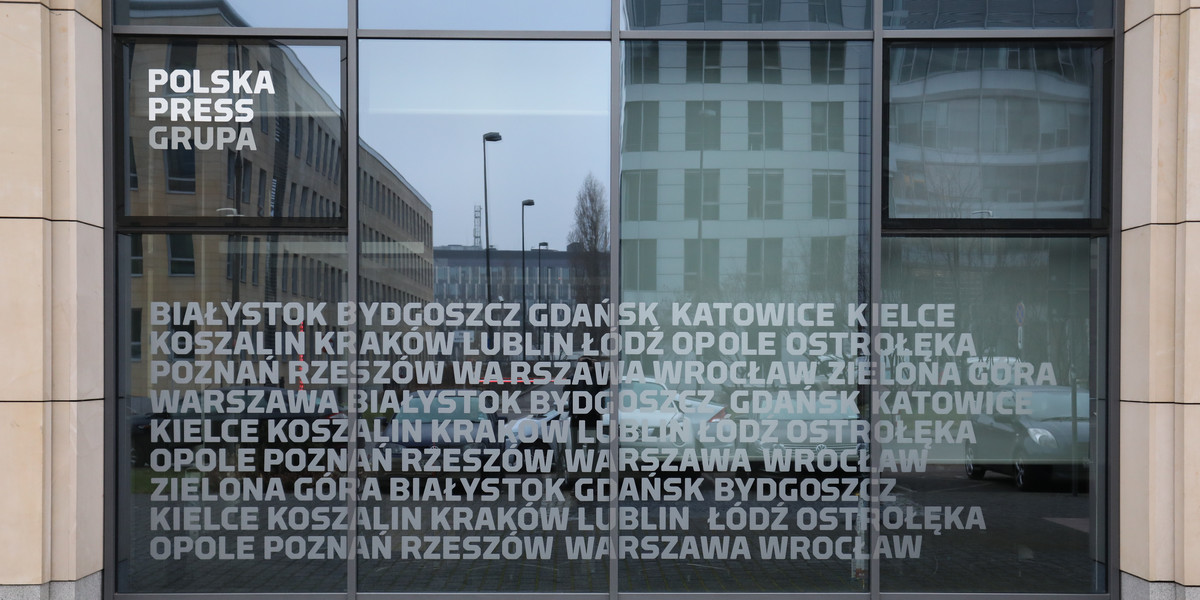 Siedziba wydawnictwa Polska Press przy ul. Domaniewskiej w Warszawie