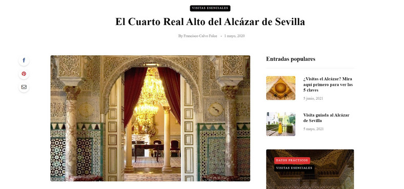 Screen pokoju rodziny królewskiej w Alcazar