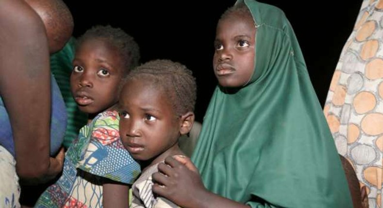 Children at an IDP camp in Yola, Nasarawa State.