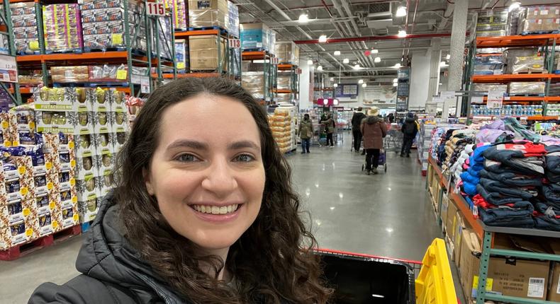 The author at Costco in New York City.Talia Lakritz/Business Insider