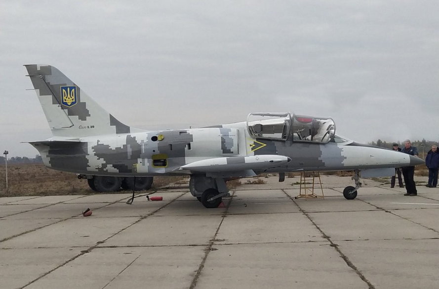 Ukraiński L-39M1 używany do szkolenia